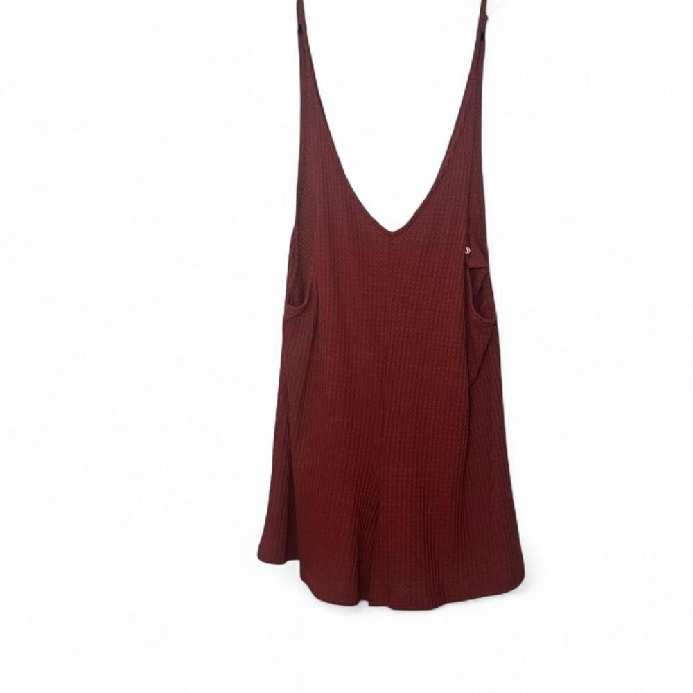 NEW Somedays Lovin Lost Lovers Burnt Pink Waffle Knit Romper — SMALL - Picture 4 of 6